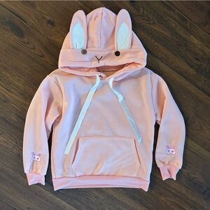 Cute Pink Bunny Hoodie